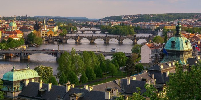 1920x1200 Wallpaper Prague, Czech Republic, River, Bridges, City, - Praha