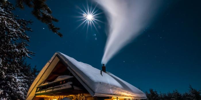 2560x1440 Wallpaper Snow smoke, House, Moon, HD, Nature, #5554 | Wallpaper