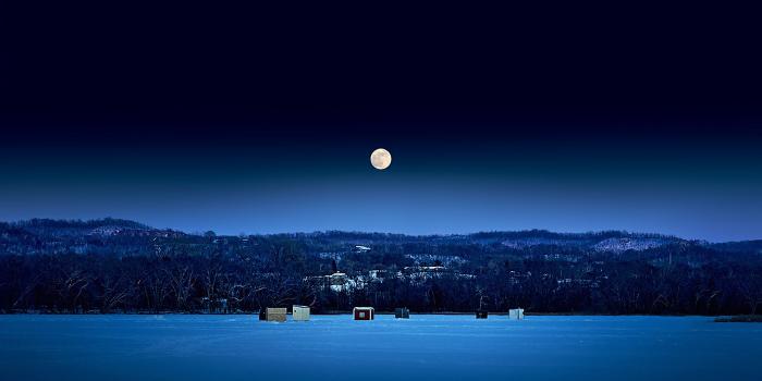 1920x1080 Free download Wallpaper moon winter night snow house pictures HD