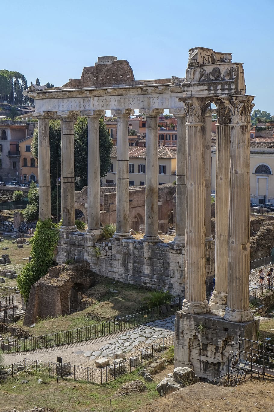910x1365 HD wallpaper: ancient rome, columns, forum romarum, capitolijn