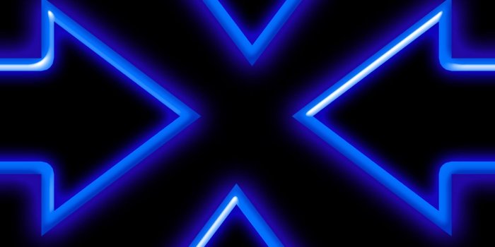 1440x2560 Wallpaper Arrows, Neon, Lights, Blue - Neon Light Blue - 1440x2560