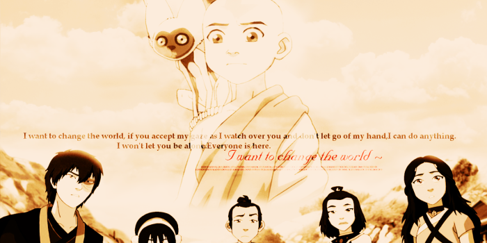 1280x800 I want to change the world - Avatar: The Last Airbender Wallpaper