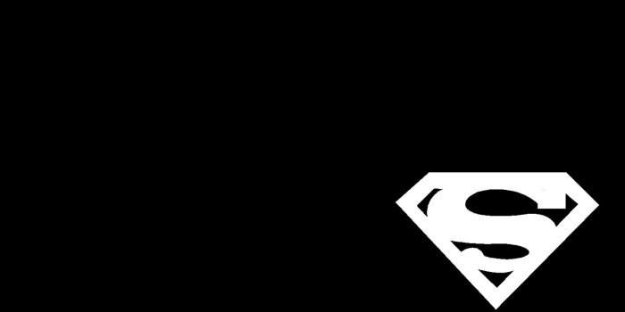1920x1080 Black And White Superman Logo Wallpaper For Desktops And Laptops