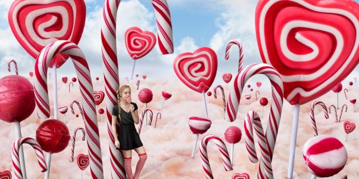 1332x850 Wallpaper candy, girl, caramel, Candyland images for desktop