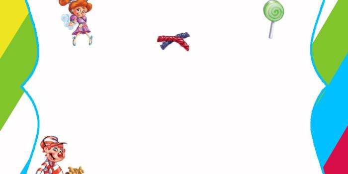 1159x1600 Letter Clipart Candyland - Rainbow Baby Shower Invitation