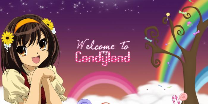 1600x1200 The Melancholy of Suzumiya Haruhi Wallpaper: ~Welcome to my