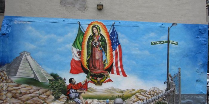 1024x768 La Virgen de Guadalupe | mural by Tats Cru Simpson Street Br…
