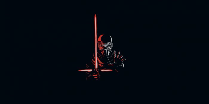 2560x1600 Download Kylo Ren, minimal, artwork, villain, star wars wallpaper