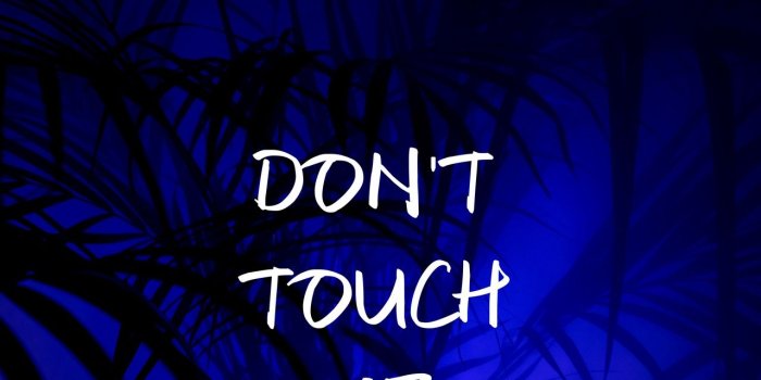 1280x1280 Download wallpaper 1280x1280 inscription, touch, objection, text