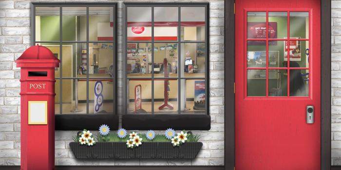 2000x1414 Post Office Wall Mural | Wallsauce FR