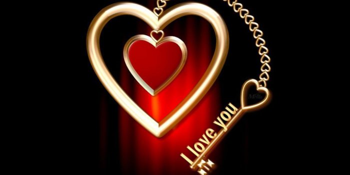 1024x768 Love i-love-u-key-heart-wallpaper - I Heart U Images, Pictures