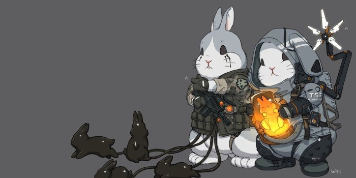 1332x850 Wallpaper Art, Death Stranding, Bunnies, Comic Art, Ren Wei Pan