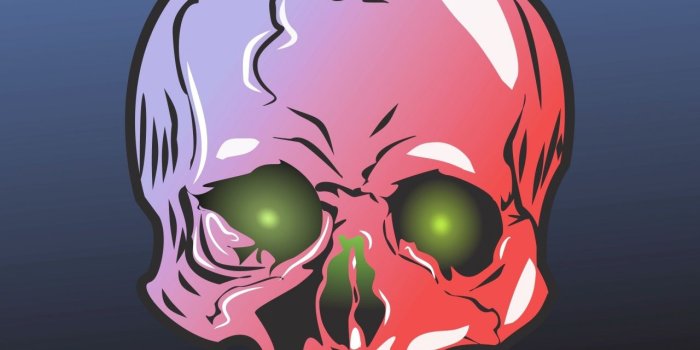 1280x2120 Download Scary skull, glowing eyes, art wallpaper, 1280x2120