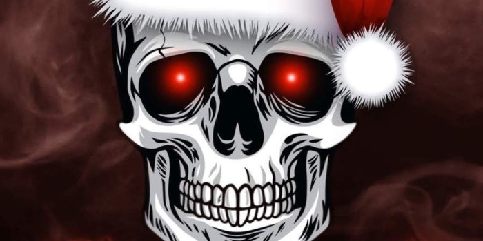900x1600 Christmas Skull iPhone Wallpaper | Skull wallpaper, Demon drawings