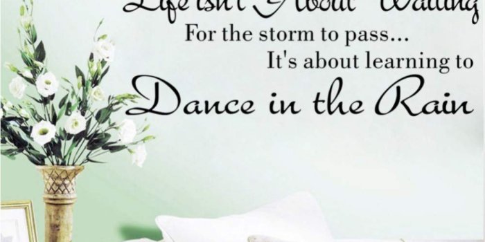 1000x1000 Amazon.com: Sdefw Life Isn't About Waiting Wall Stickers Quote