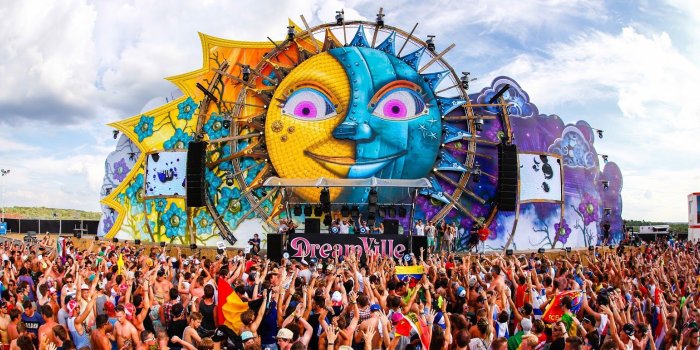 1600x771 Tomorrowland Festival Hd Wallpapers - Tomorrowland Sol Y Luna, Hd