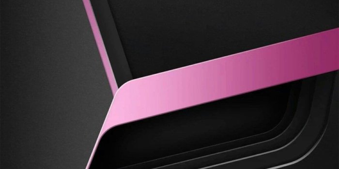 890x1582 Hot Pink Black Abstract Wallpaper