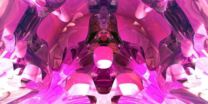 1920x1080 Hot Pink Architecture - 3d Fractal Art HD Wallpaper | Background