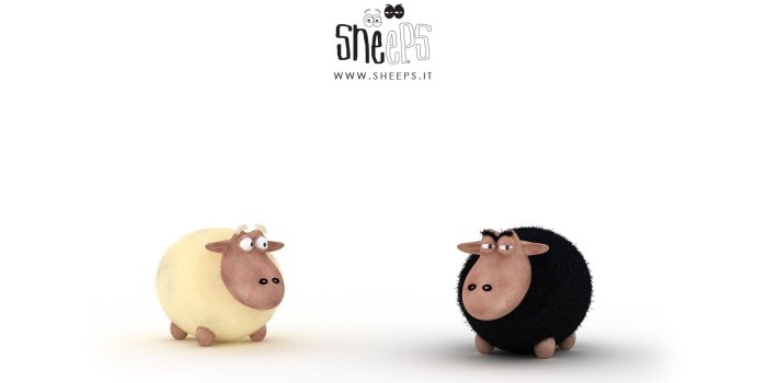 1920x1200 Black Sheep Vs White Sheep Ultra HD Desktop Background Wallpaper