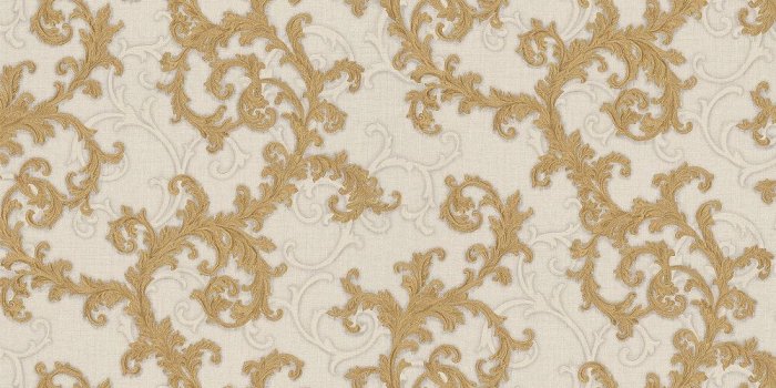1000x1000 Baroque & Roll by Versace - Gold / White - Wallpaper : Wallpaper