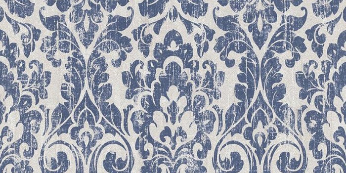 826x1000 Baroque Damask Wallpaper Vintage Blue White Paste The Wall Feature