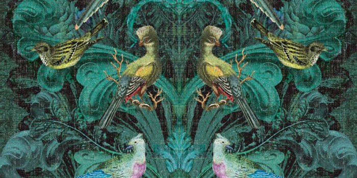 1100x1318 Beautiful Birdlife • Modern Baroque Wallpaper • Milton & King