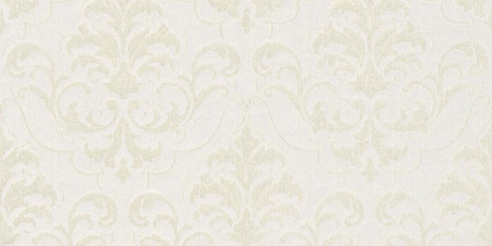 1000x800 Classic Baroque Wallpaper in Cream, Metallic, and White design by