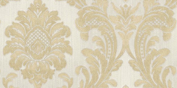 1000x1000 Brewster 8 in. x 10 in. Giudecca Cream Damask Wallpaper Sample