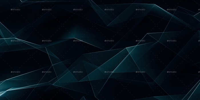 1920x1080 Dark Blue Tech Polygonal Background by MTzST | GraphicRiver