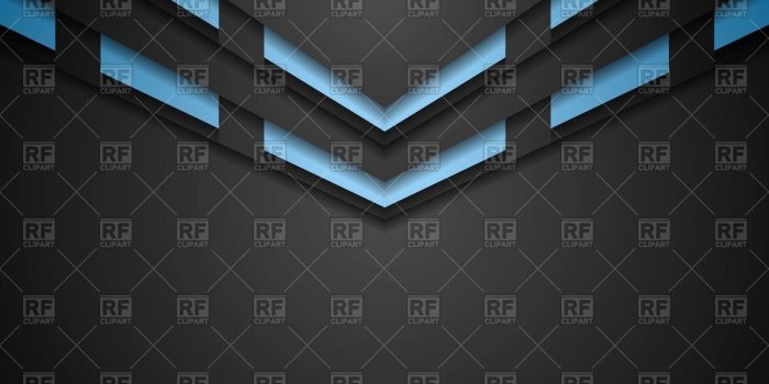 1200x1200 Free download Black tech background with blue corporate arrow