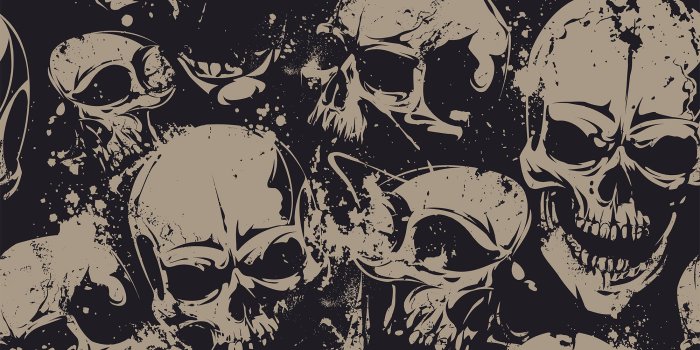 2000x2000 Red Barrel Studio Kersten Skulls Teens Removable Peel and Stick