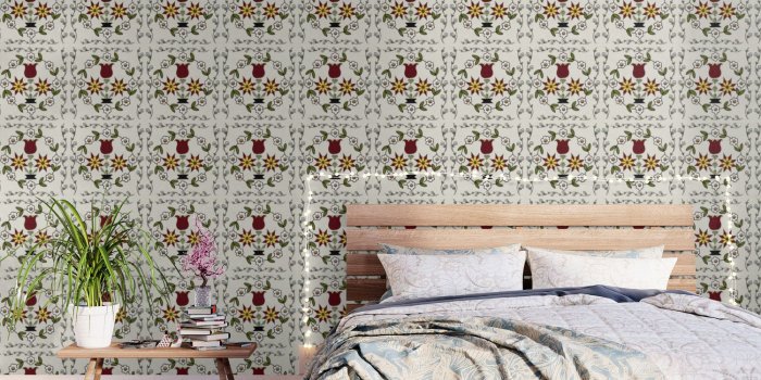 1500x1500 Dutch Country Floral Wallpaper by bohemianbound | Society6