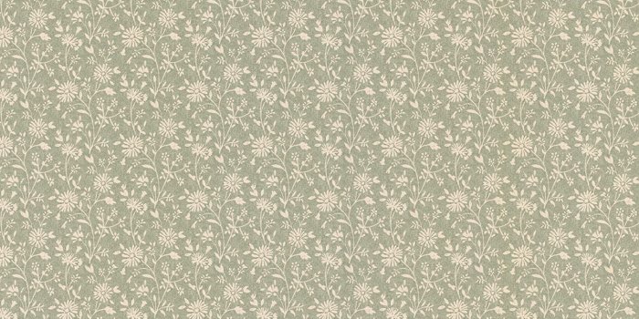 1500x1500 Brewster 413-58501 Janice Country Floral Wallpaper, Green