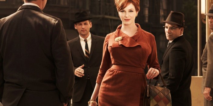 1332x850 Wallpaper street, woman, the series, men, Madmen, Christina