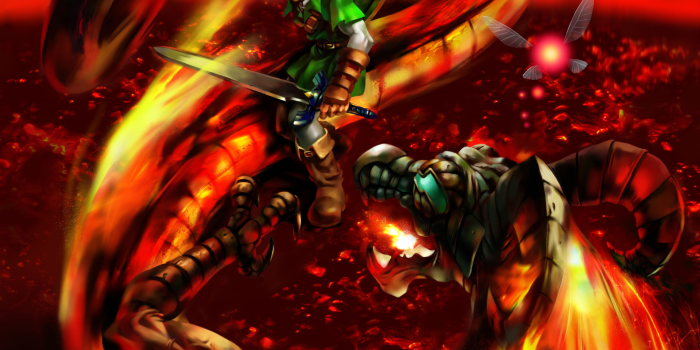 1875x2500 The Legend Of Zelda - Ocarina Of Time Fire Temple Art - 1875x2500