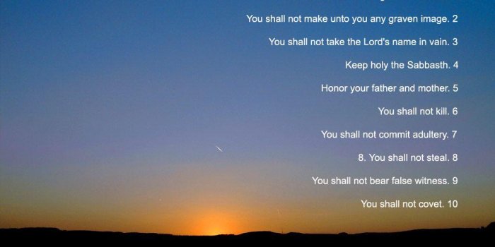 1024x768 The Ten Commandments Wallpapers