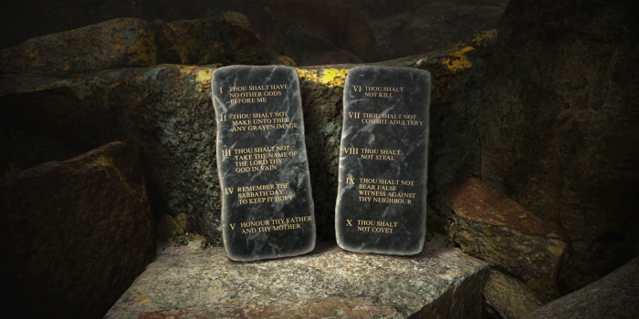 1920x1080 The Ten Commandments, Carved In Stone Tablets Motion - Ten