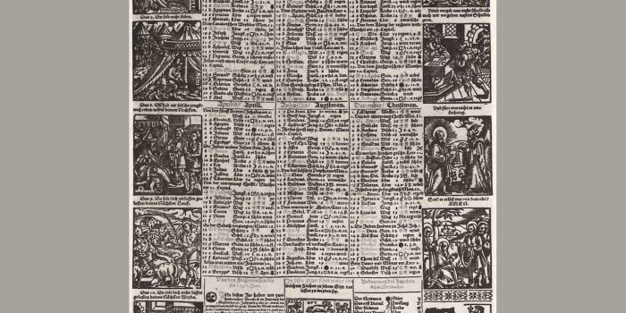 1600x900 Free download Calendar of the year 1590 with the Ten Commandments