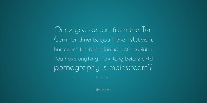 3840x2160 Randall Terry Quote: “Once you depart from the Ten Commandments