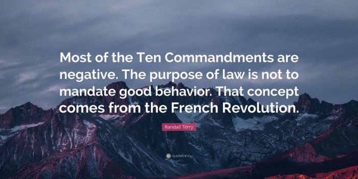 3840x2160 Randall Terry Quote: “Most of the Ten Commandments are negative