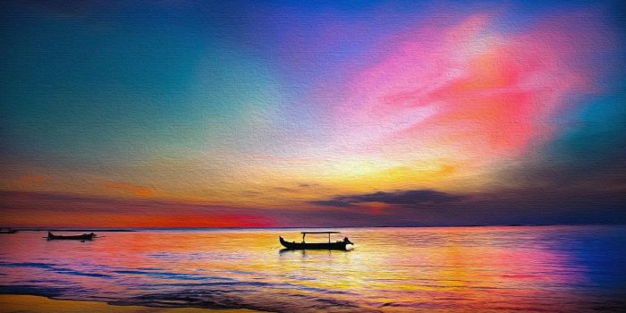 1920x1080 Artistic, Sunset, Colors, Ocean, HD wallpaper | Wallpaperbetter
