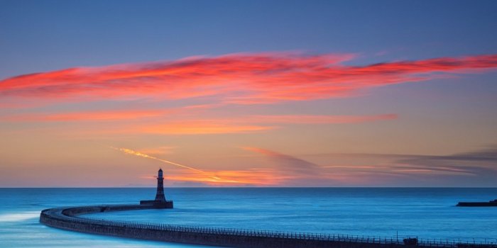 1360x768 1360x768 Sky Colorful Sea Lighthouse Laptop HD HD 4k Wallpapers