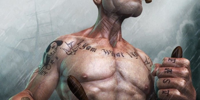 1043x1599 Popeye, digital art, sailors, realistic HD wallpaper | Wallpaper Flare