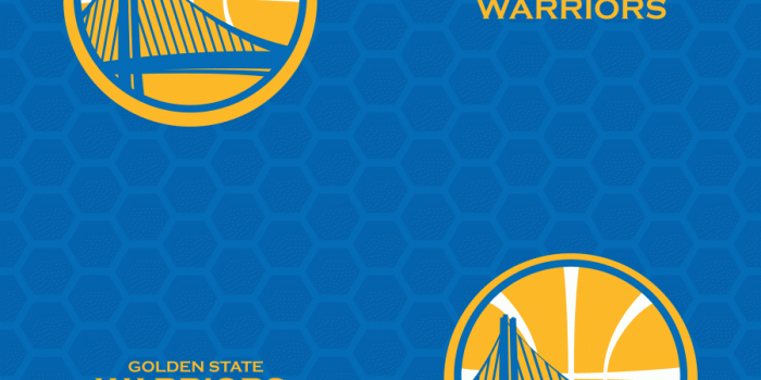 900x900 Golden State Warriors: Logo Pattern (Blue) - Officially Licensed