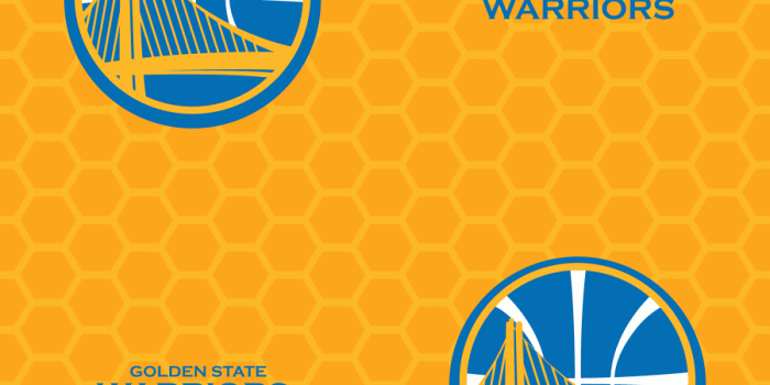 900x900 Golden State Warriors: Logo Pattern (Yellow) - Officially Licensed
