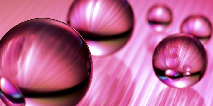 1920x1080 Pink Water Drops Wallpapers