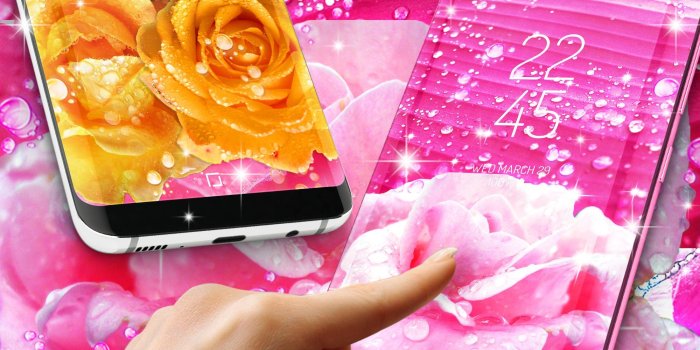 2000x2200 Rose pink water drop live wallpaper for Android - APK Download