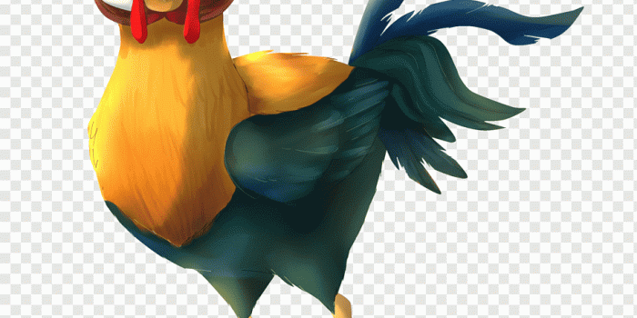 920x1018 Green ,yellow, and red rooster digital paintingt, Hei Hei the