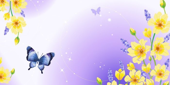 1920x1200 Black and purple Swallowtail butterfly and yellow flowers