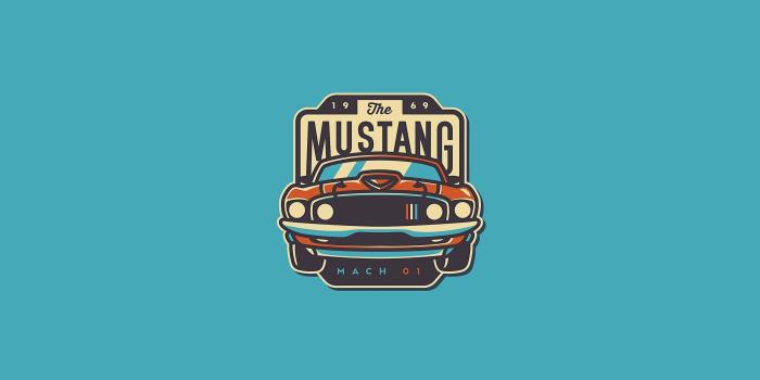 2560x1440 The Mustang logo, illustration, Ford USA, Ford Mustang, fastback